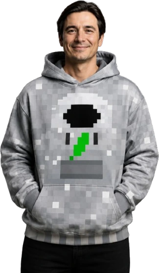 The real HOODIEZ hoodie, worn